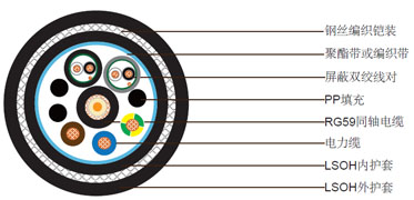 1xRG59 + 3x1.5 + 2x1x2x24AWGοƵ,˿֯װ±ϵ